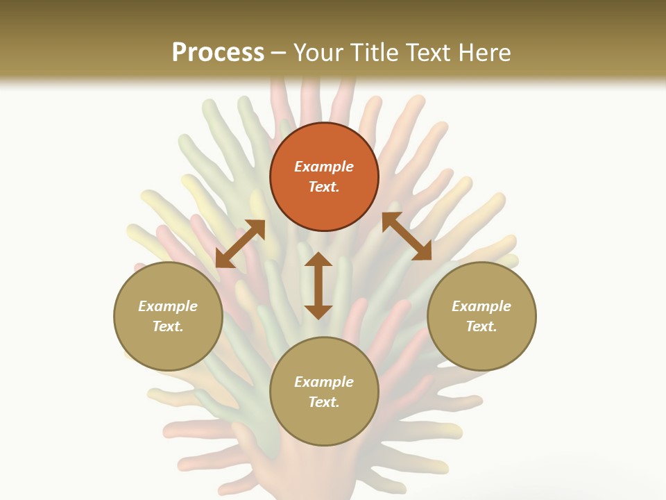 The Tree Made Of Multicolored Plasticine Hands On A White Background PowerPoint Template