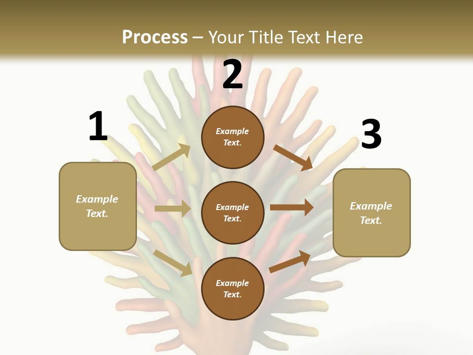 The Tree Made Of Multicolored Plasticine Hands On A White Background PowerPoint Template