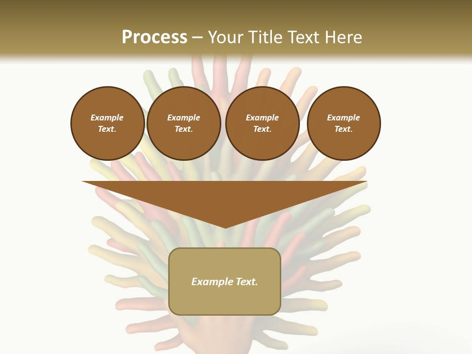 The Tree Made Of Multicolored Plasticine Hands On A White Background PowerPoint Template