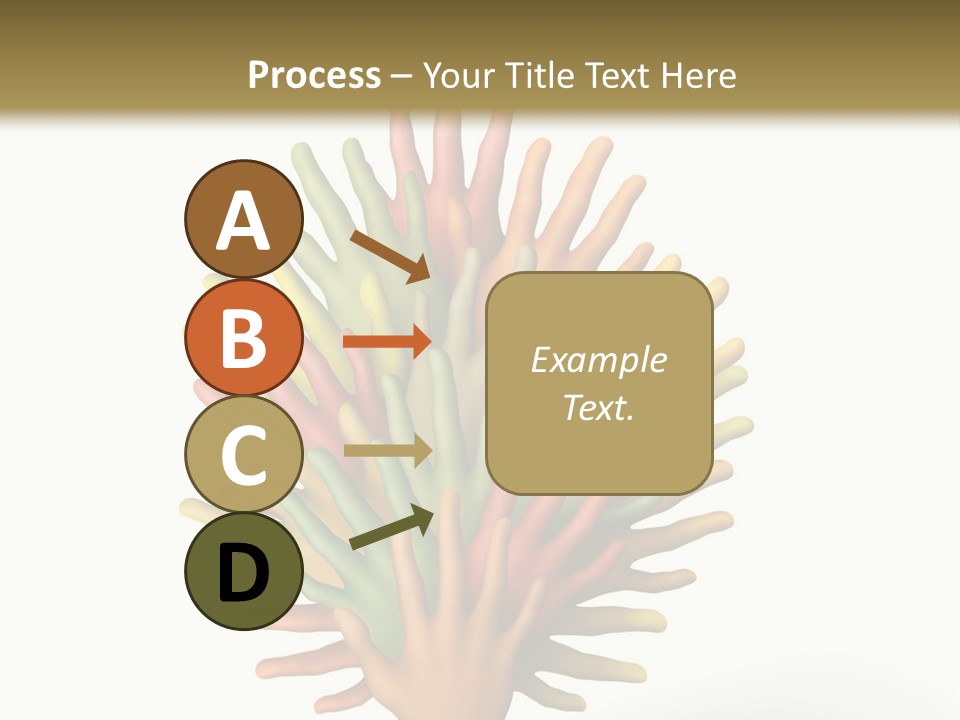 The Tree Made Of Multicolored Plasticine Hands On A White Background PowerPoint Template
