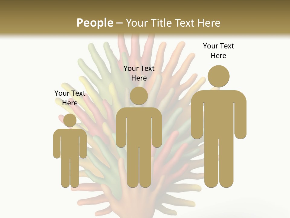 The Tree Made Of Multicolored Plasticine Hands On A White Background PowerPoint Template