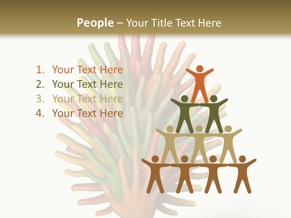 The Tree Made Of Multicolored Plasticine Hands On A White Background PowerPoint Template