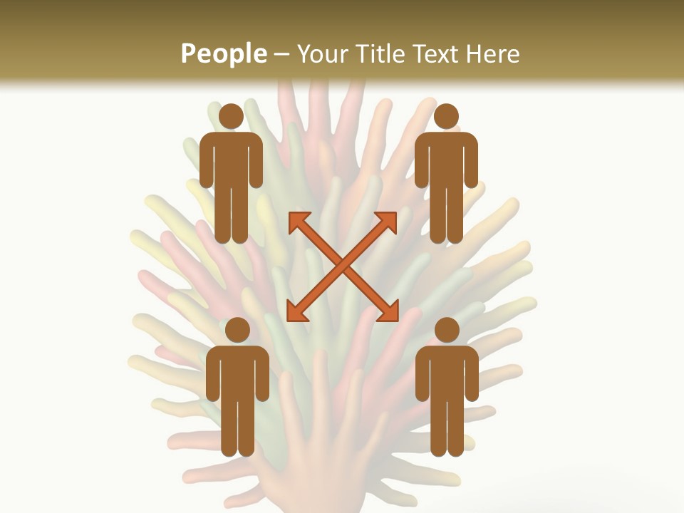 The Tree Made Of Multicolored Plasticine Hands On A White Background PowerPoint Template