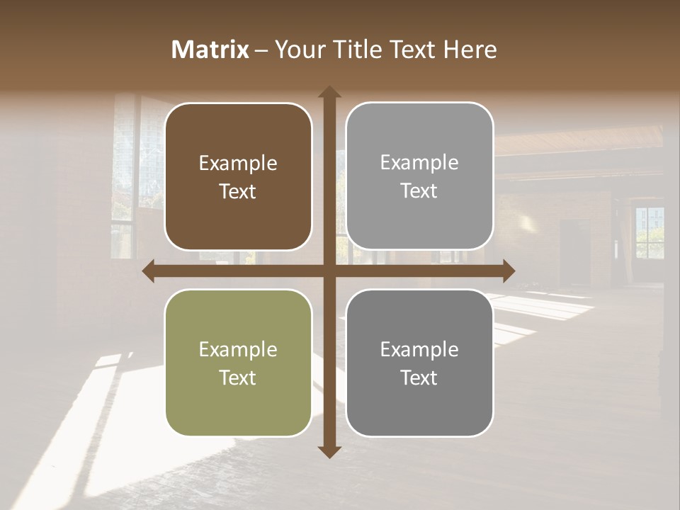 Old Brick Building Is Under Reconstruction For Modern Office Spaces. Downtown Toronto. PowerPoint Template