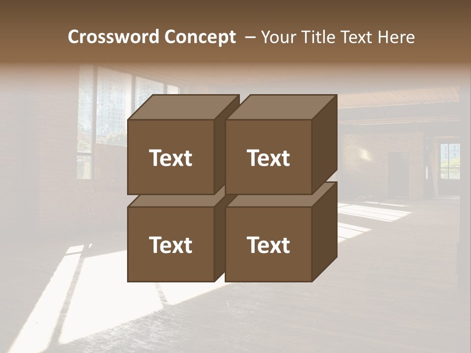 Old Brick Building Is Under Reconstruction For Modern Office Spaces. Downtown Toronto. PowerPoint Template