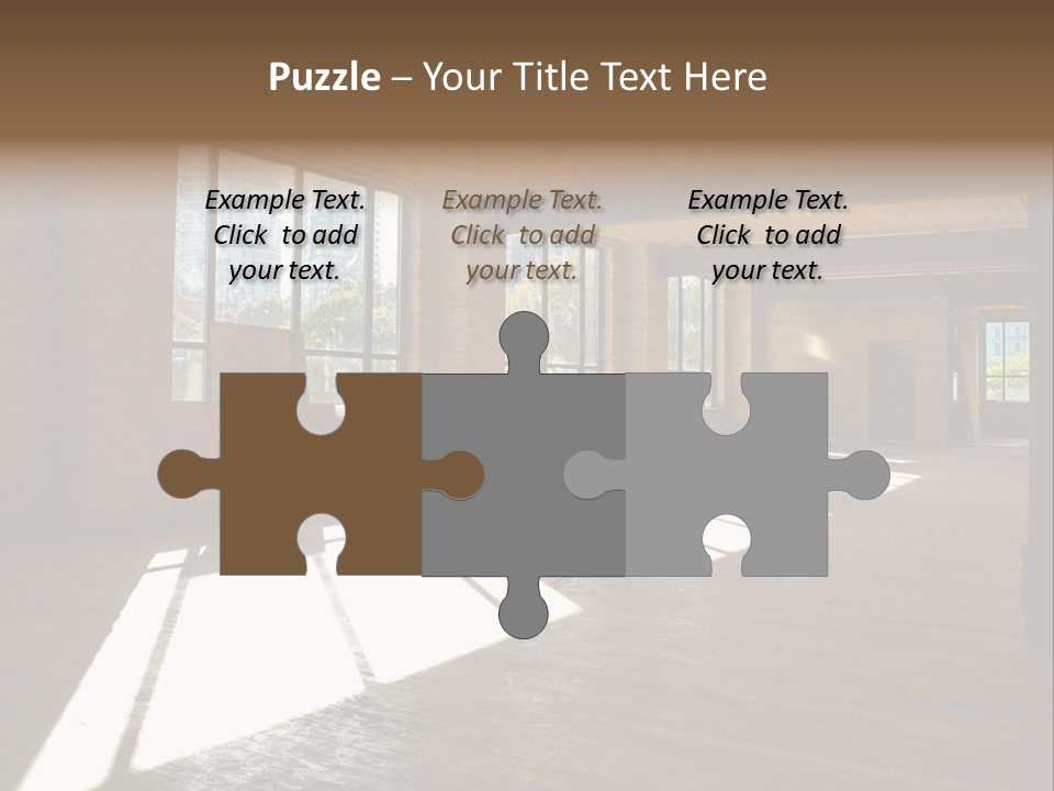 Old Brick Building Is Under Reconstruction For Modern Office Spaces. Downtown Toronto. PowerPoint Template