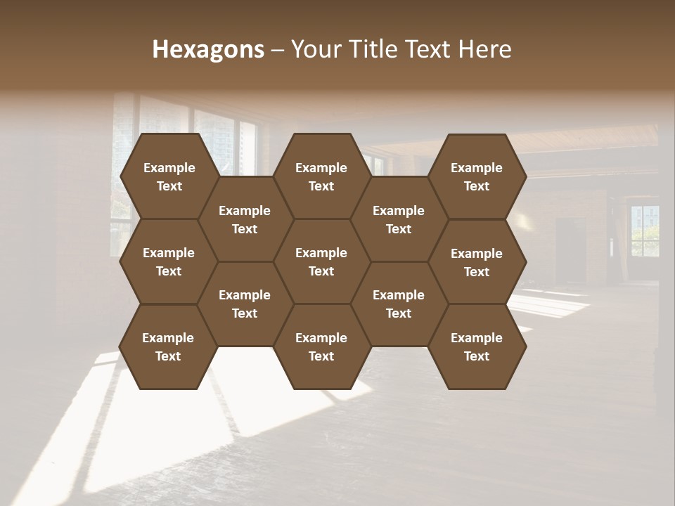 Old Brick Building Is Under Reconstruction For Modern Office Spaces. Downtown Toronto. PowerPoint Template