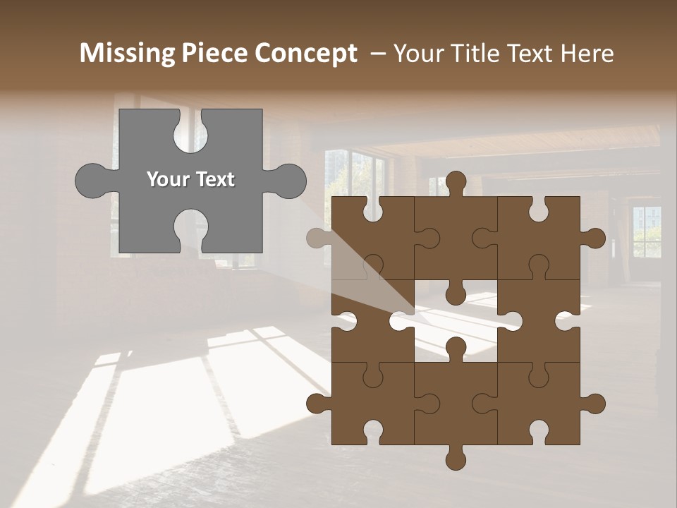 Old Brick Building Is Under Reconstruction For Modern Office Spaces. Downtown Toronto. PowerPoint Template