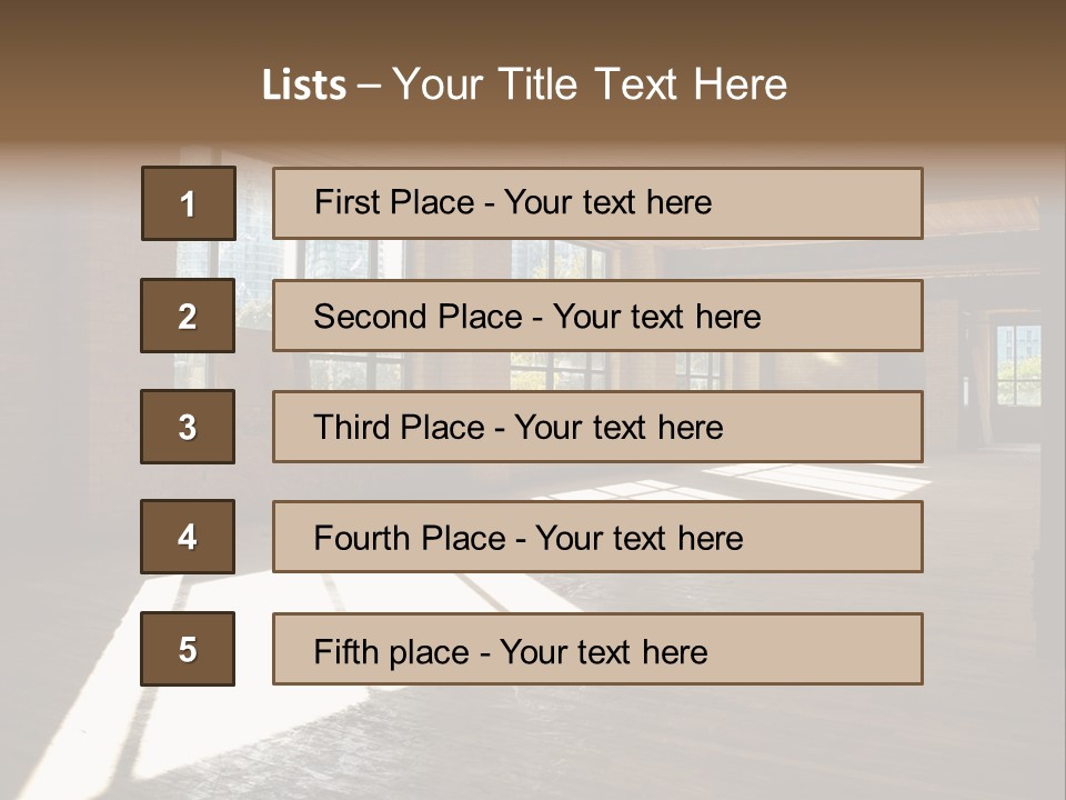 Old Brick Building Is Under Reconstruction For Modern Office Spaces. Downtown Toronto. PowerPoint Template