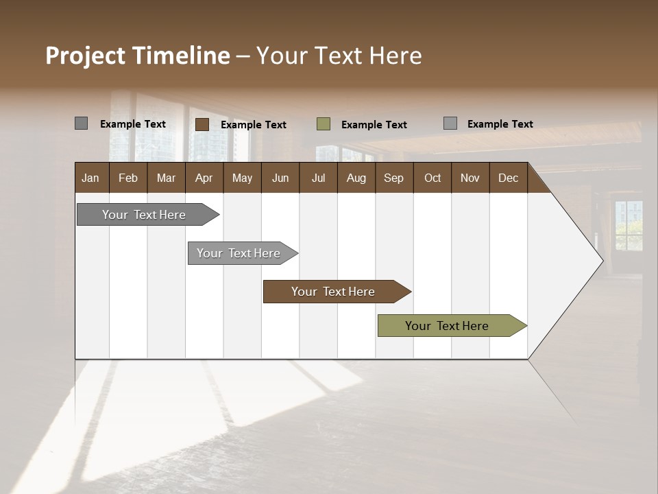 Old Brick Building Is Under Reconstruction For Modern Office Spaces. Downtown Toronto. PowerPoint Template
