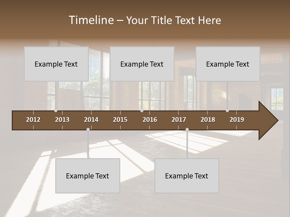 Old Brick Building Is Under Reconstruction For Modern Office Spaces. Downtown Toronto. PowerPoint Template