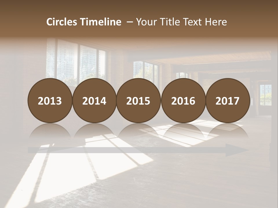 Old Brick Building Is Under Reconstruction For Modern Office Spaces. Downtown Toronto. PowerPoint Template