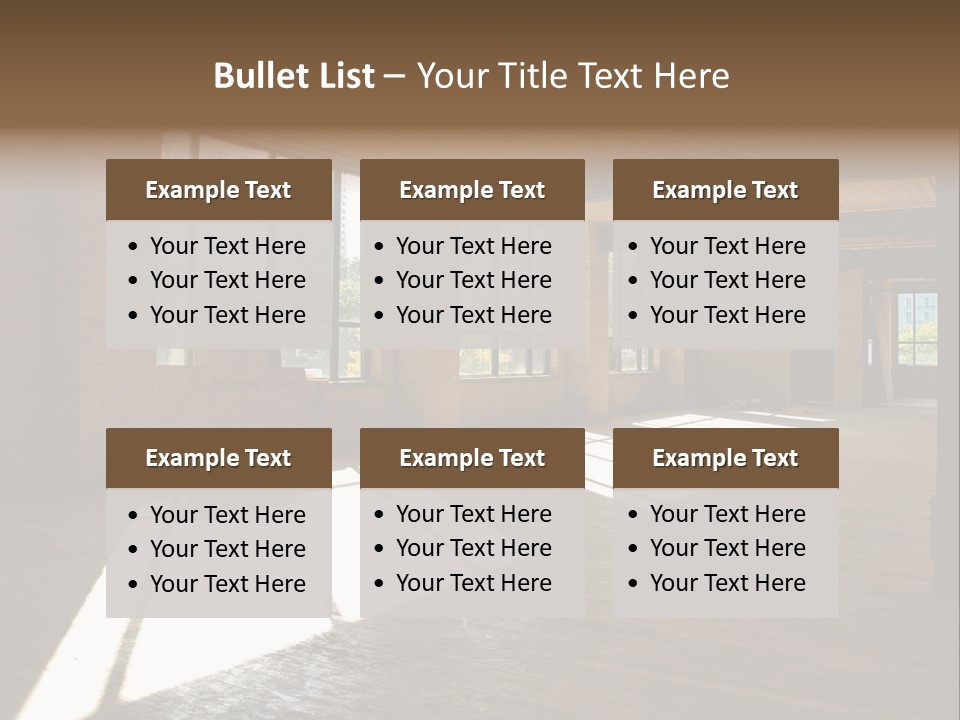 Old Brick Building Is Under Reconstruction For Modern Office Spaces. Downtown Toronto. PowerPoint Template