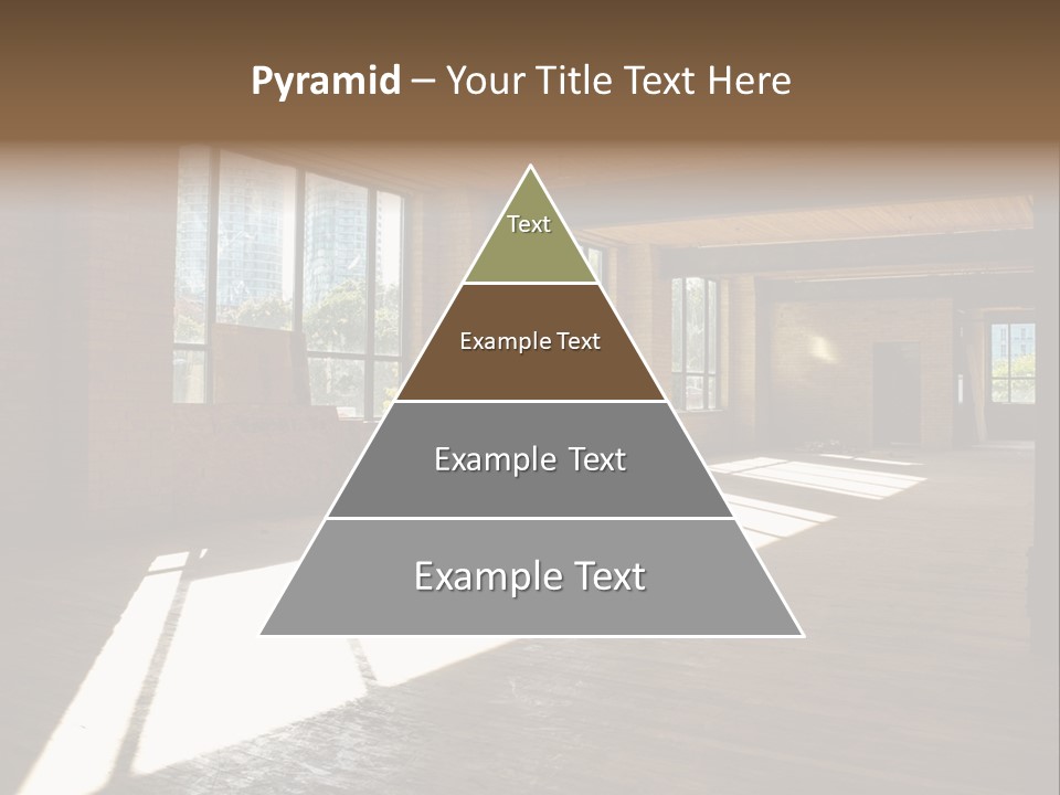 Old Brick Building Is Under Reconstruction For Modern Office Spaces. Downtown Toronto. PowerPoint Template