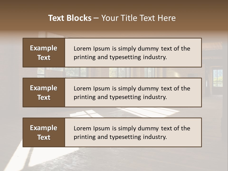 Old Brick Building Is Under Reconstruction For Modern Office Spaces. Downtown Toronto. PowerPoint Template