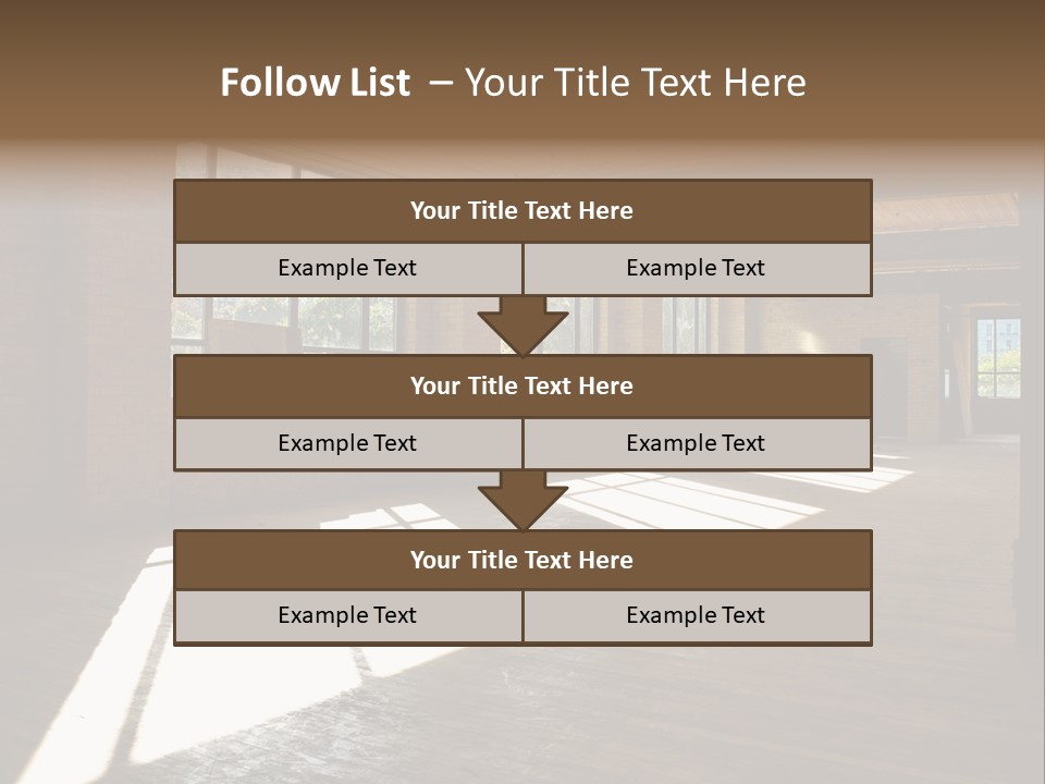 Old Brick Building Is Under Reconstruction For Modern Office Spaces. Downtown Toronto. PowerPoint Template