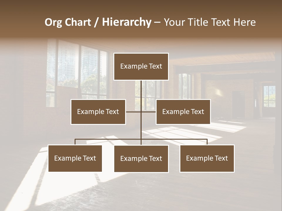 Old Brick Building Is Under Reconstruction For Modern Office Spaces. Downtown Toronto. PowerPoint Template