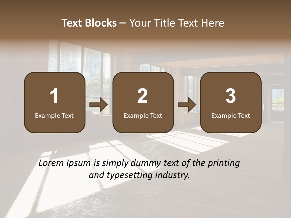 Old Brick Building Is Under Reconstruction For Modern Office Spaces. Downtown Toronto. PowerPoint Template
