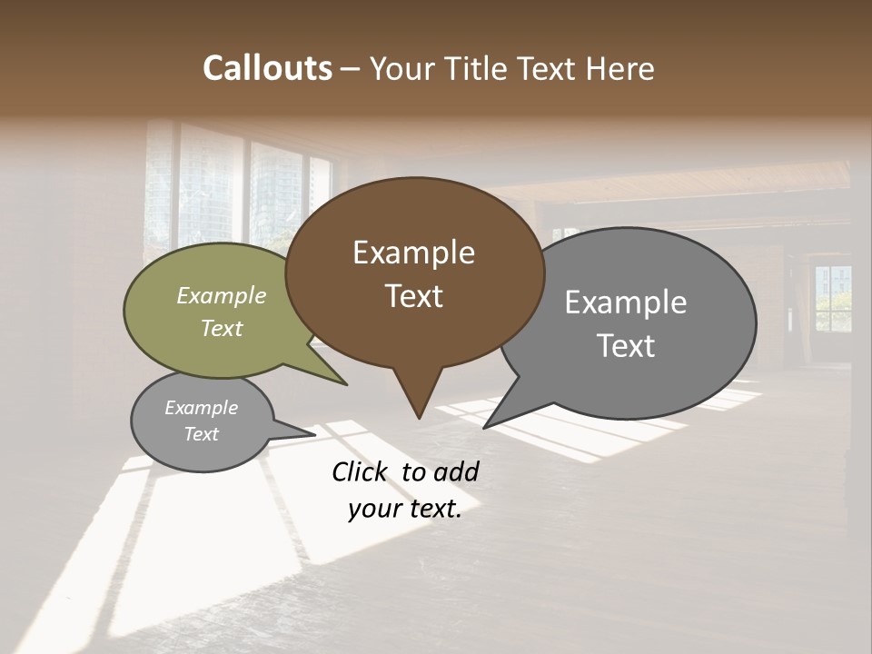 Old Brick Building Is Under Reconstruction For Modern Office Spaces. Downtown Toronto. PowerPoint Template