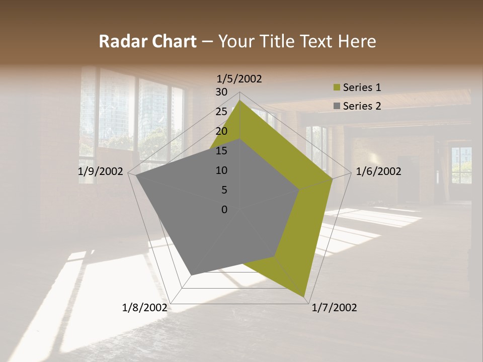 Old Brick Building Is Under Reconstruction For Modern Office Spaces. Downtown Toronto. PowerPoint Template