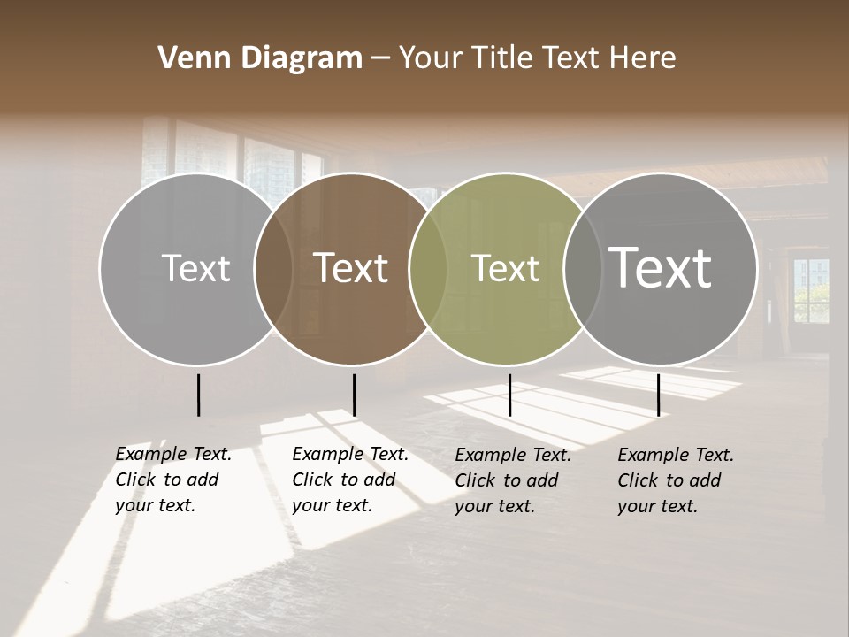 Old Brick Building Is Under Reconstruction For Modern Office Spaces. Downtown Toronto. PowerPoint Template