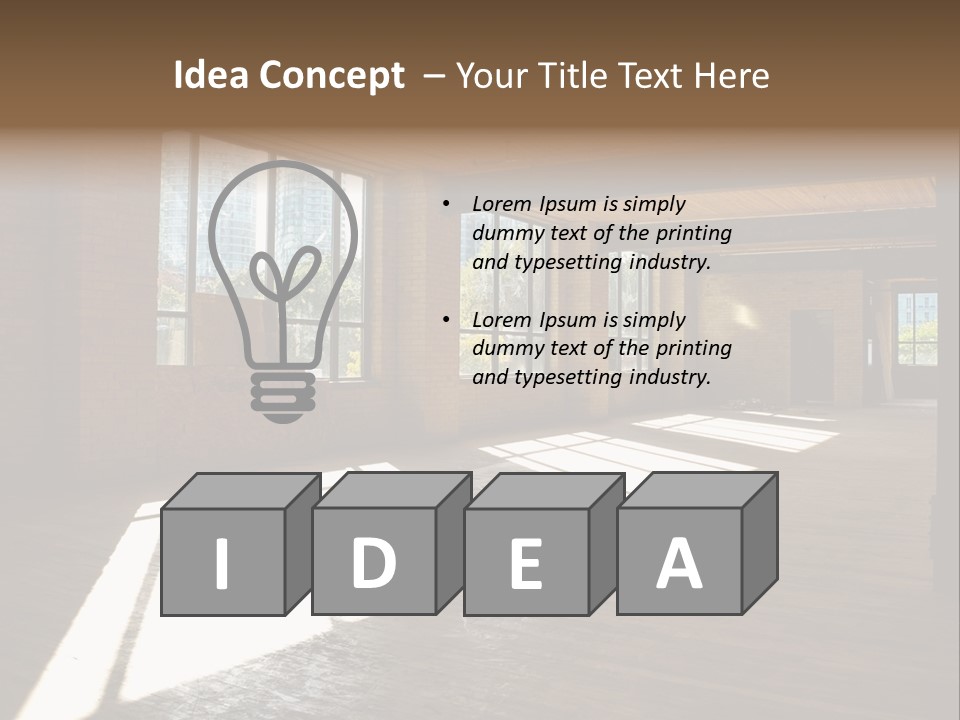 Old Brick Building Is Under Reconstruction For Modern Office Spaces. Downtown Toronto. PowerPoint Template