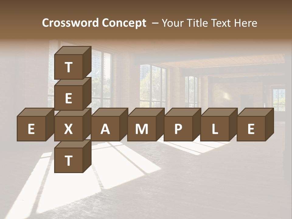 Old Brick Building Is Under Reconstruction For Modern Office Spaces. Downtown Toronto. PowerPoint Template