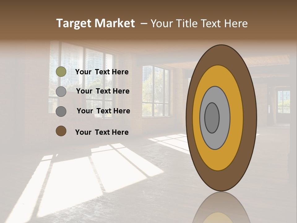 Old Brick Building Is Under Reconstruction For Modern Office Spaces. Downtown Toronto. PowerPoint Template