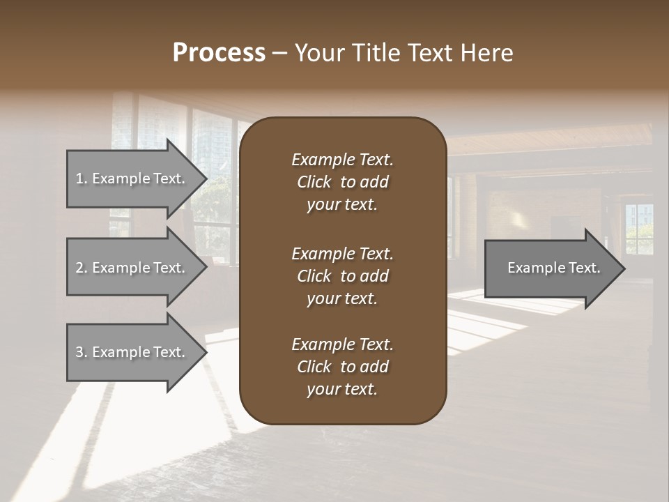 Old Brick Building Is Under Reconstruction For Modern Office Spaces. Downtown Toronto. PowerPoint Template