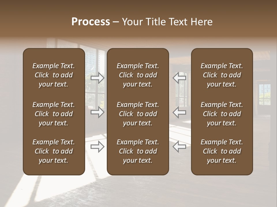Old Brick Building Is Under Reconstruction For Modern Office Spaces. Downtown Toronto. PowerPoint Template