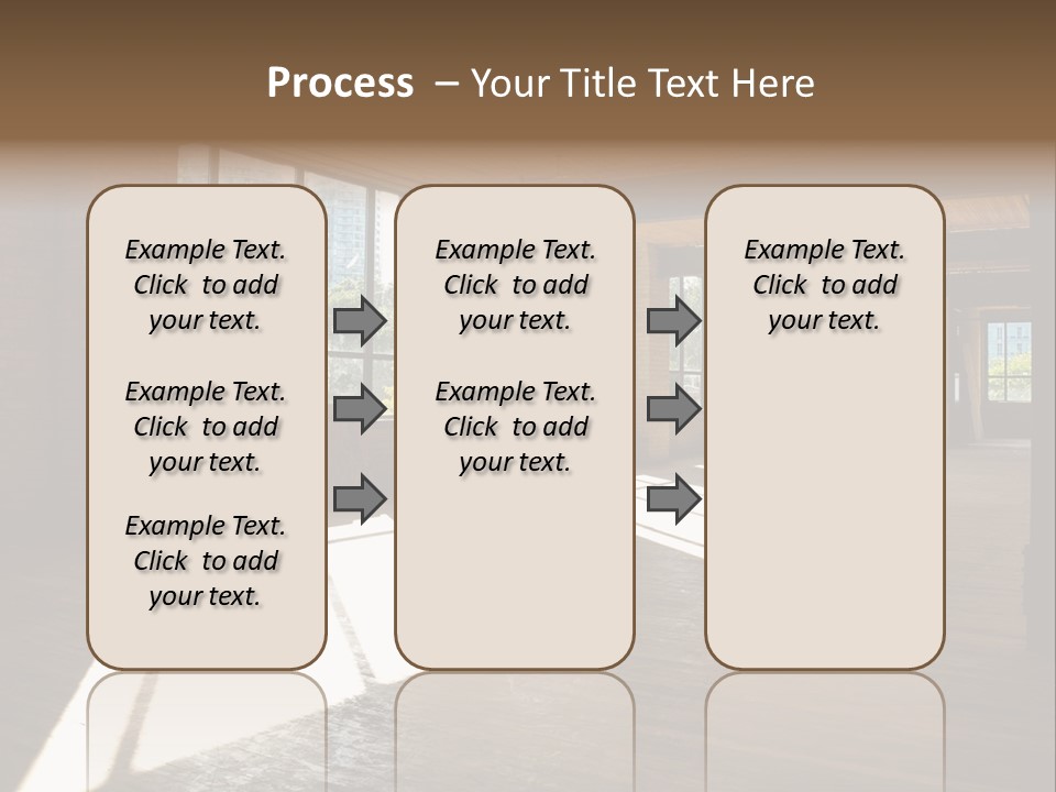Old Brick Building Is Under Reconstruction For Modern Office Spaces. Downtown Toronto. PowerPoint Template