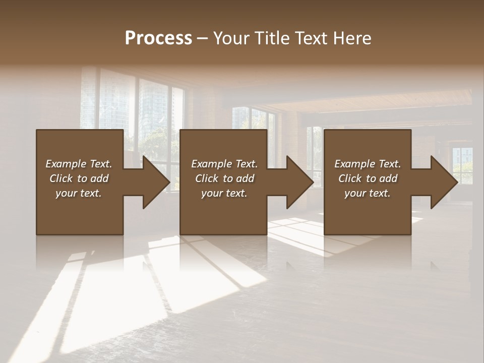 Old Brick Building Is Under Reconstruction For Modern Office Spaces. Downtown Toronto. PowerPoint Template