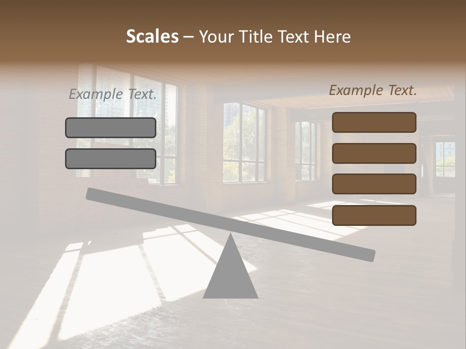 Old Brick Building Is Under Reconstruction For Modern Office Spaces. Downtown Toronto. PowerPoint Template