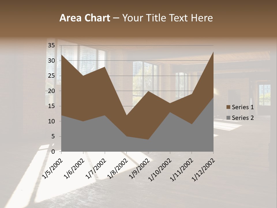 Old Brick Building Is Under Reconstruction For Modern Office Spaces. Downtown Toronto. PowerPoint Template