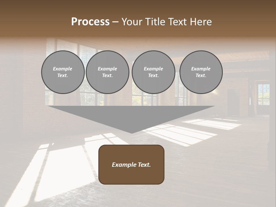 Old Brick Building Is Under Reconstruction For Modern Office Spaces. Downtown Toronto. PowerPoint Template