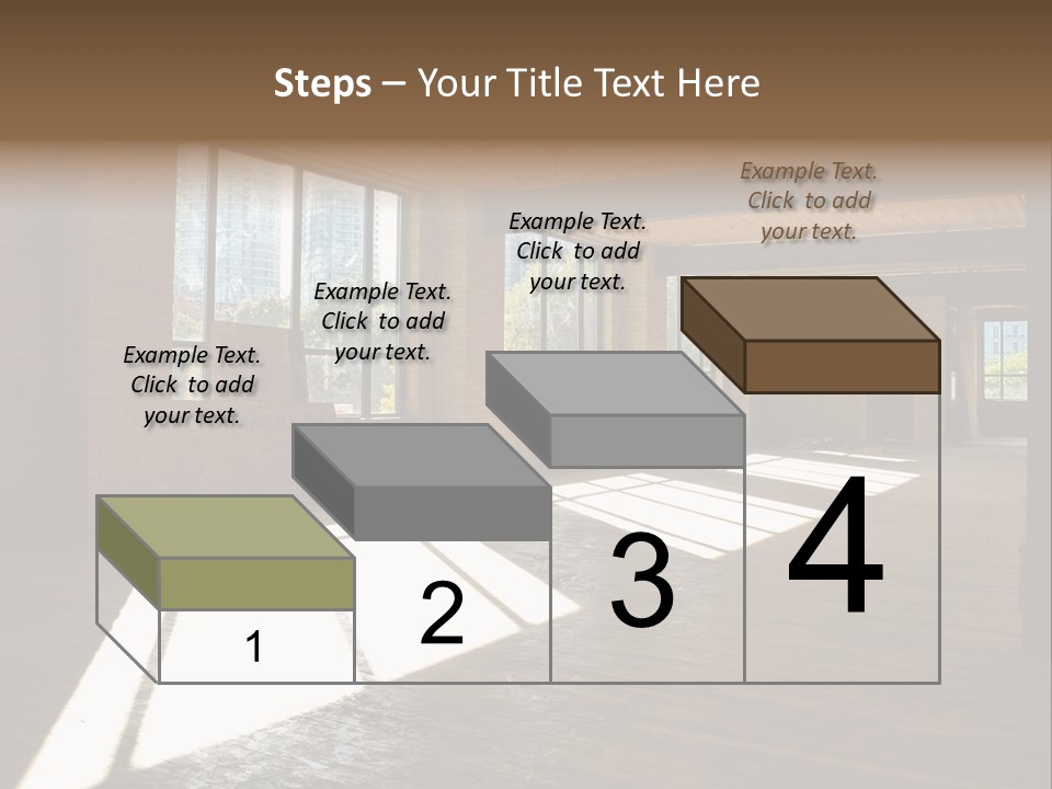 Old Brick Building Is Under Reconstruction For Modern Office Spaces. Downtown Toronto. PowerPoint Template