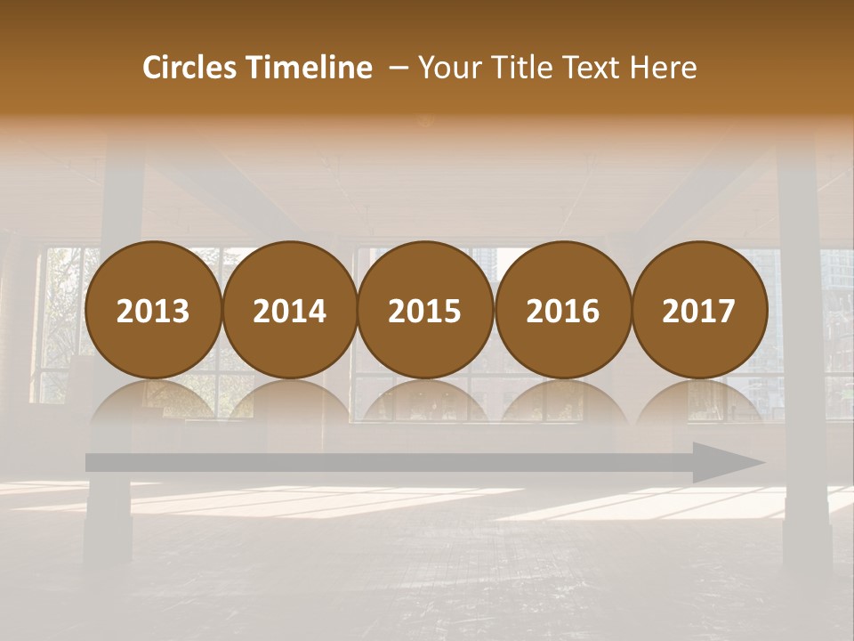 Old Brick Building Is Under Reconstruction For Modern Office Spaces. Downtown Toronto. PowerPoint Template