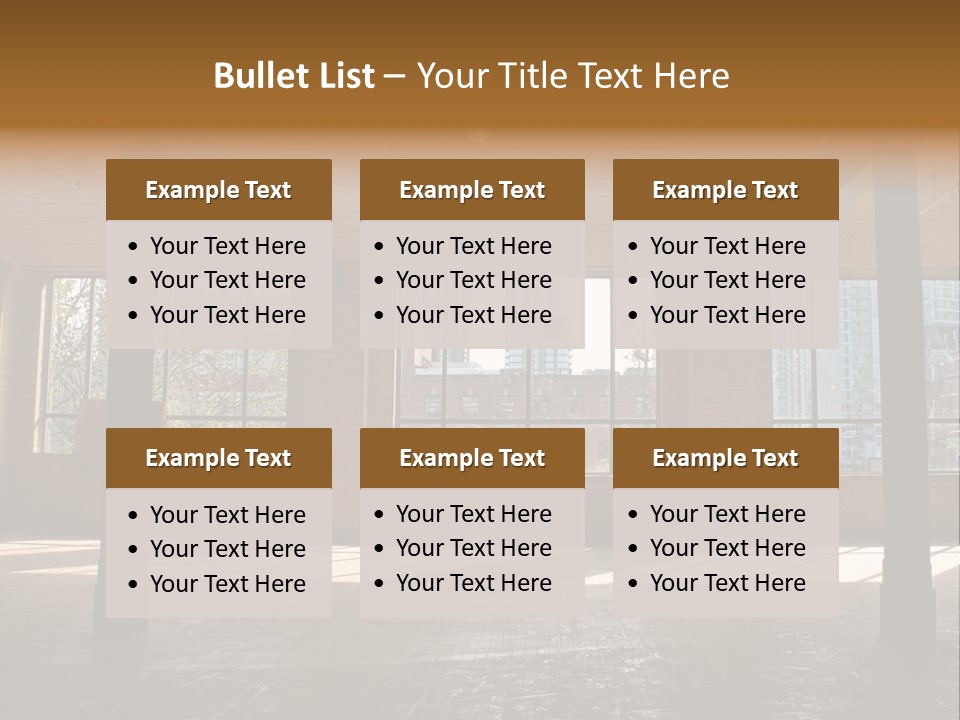 Old Brick Building Is Under Reconstruction For Modern Office Spaces. Downtown Toronto. PowerPoint Template