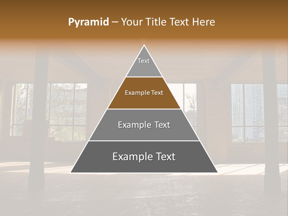 Old Brick Building Is Under Reconstruction For Modern Office Spaces. Downtown Toronto. PowerPoint Template