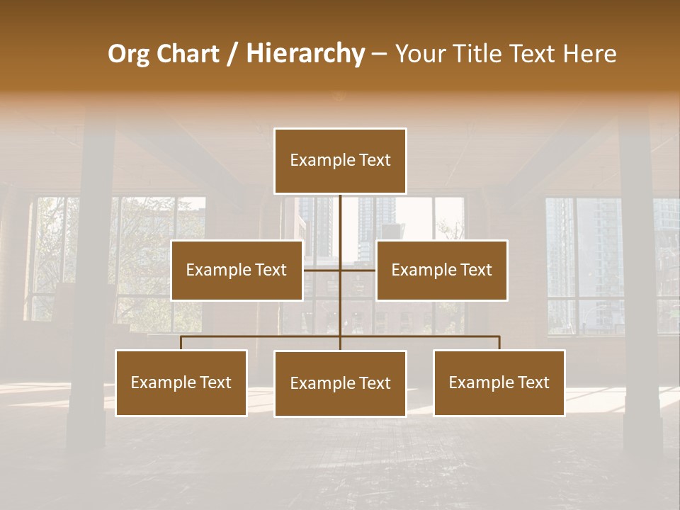 Old Brick Building Is Under Reconstruction For Modern Office Spaces. Downtown Toronto. PowerPoint Template