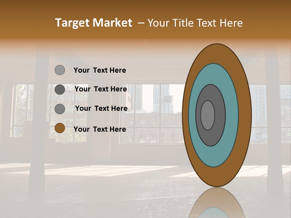 Old Brick Building Is Under Reconstruction For Modern Office Spaces. Downtown Toronto. PowerPoint Template