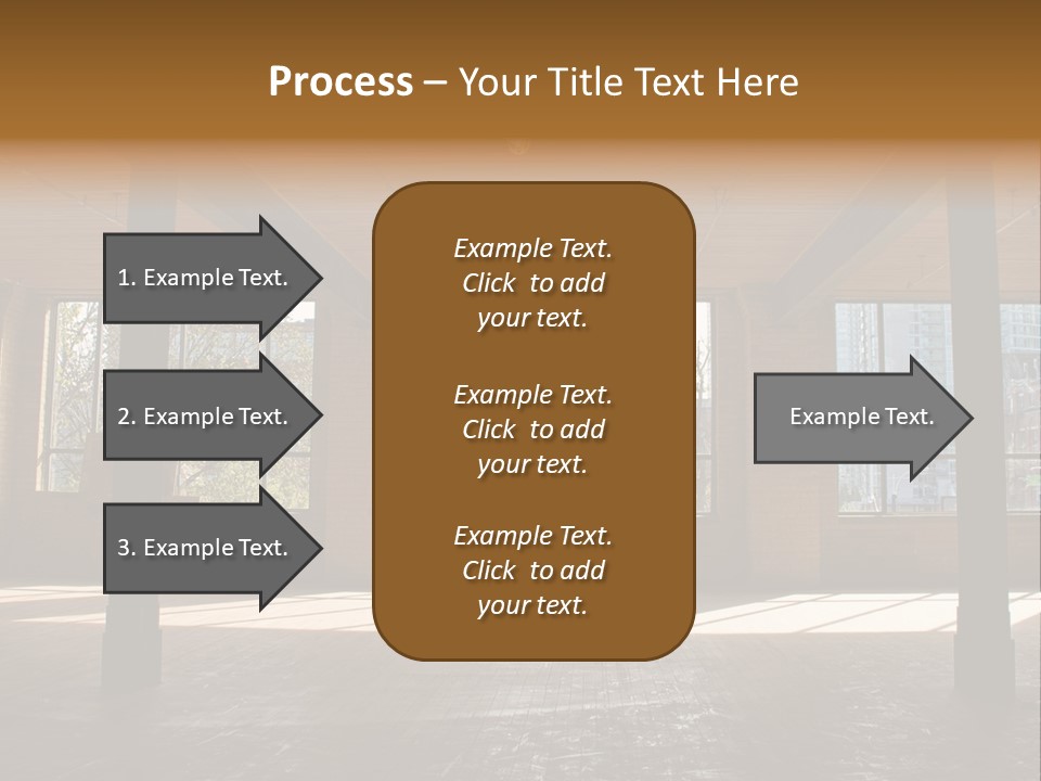 Old Brick Building Is Under Reconstruction For Modern Office Spaces. Downtown Toronto. PowerPoint Template