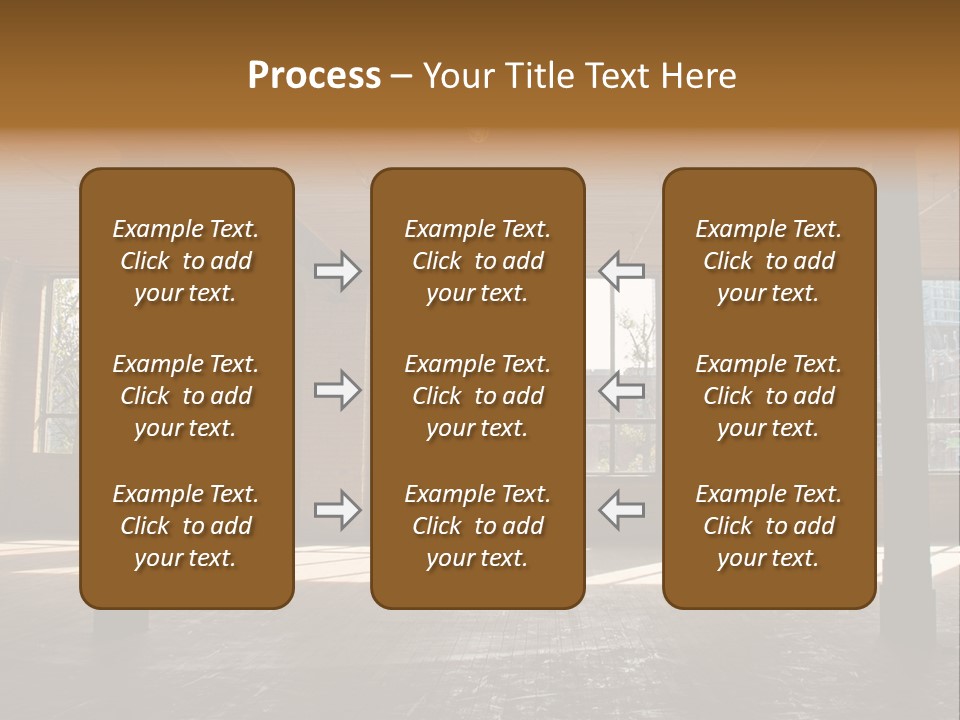 Old Brick Building Is Under Reconstruction For Modern Office Spaces. Downtown Toronto. PowerPoint Template