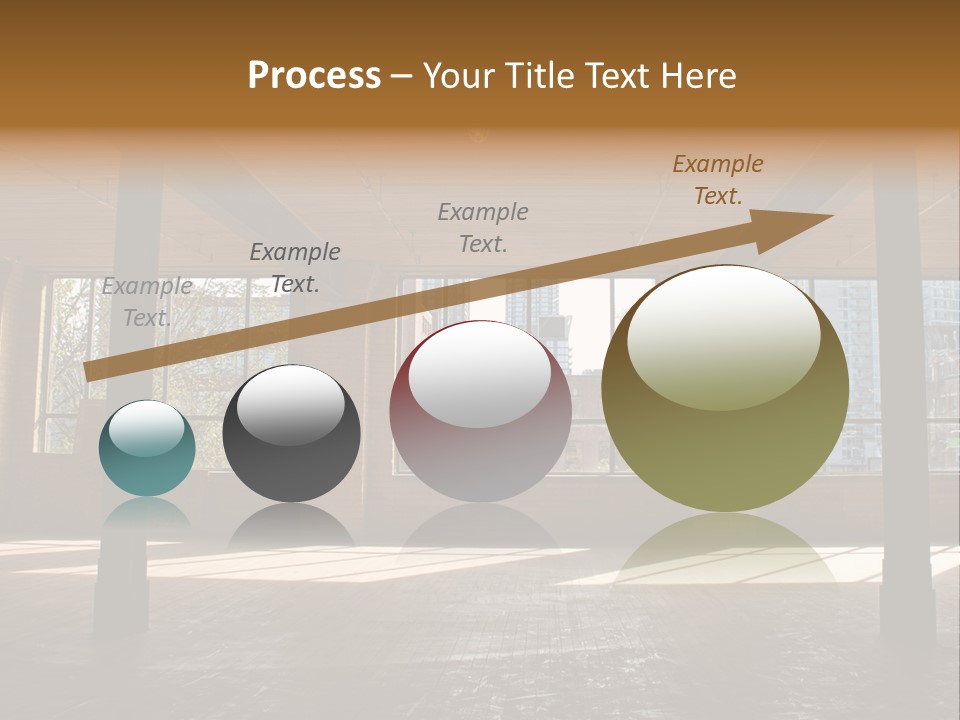 Old Brick Building Is Under Reconstruction For Modern Office Spaces. Downtown Toronto. PowerPoint Template