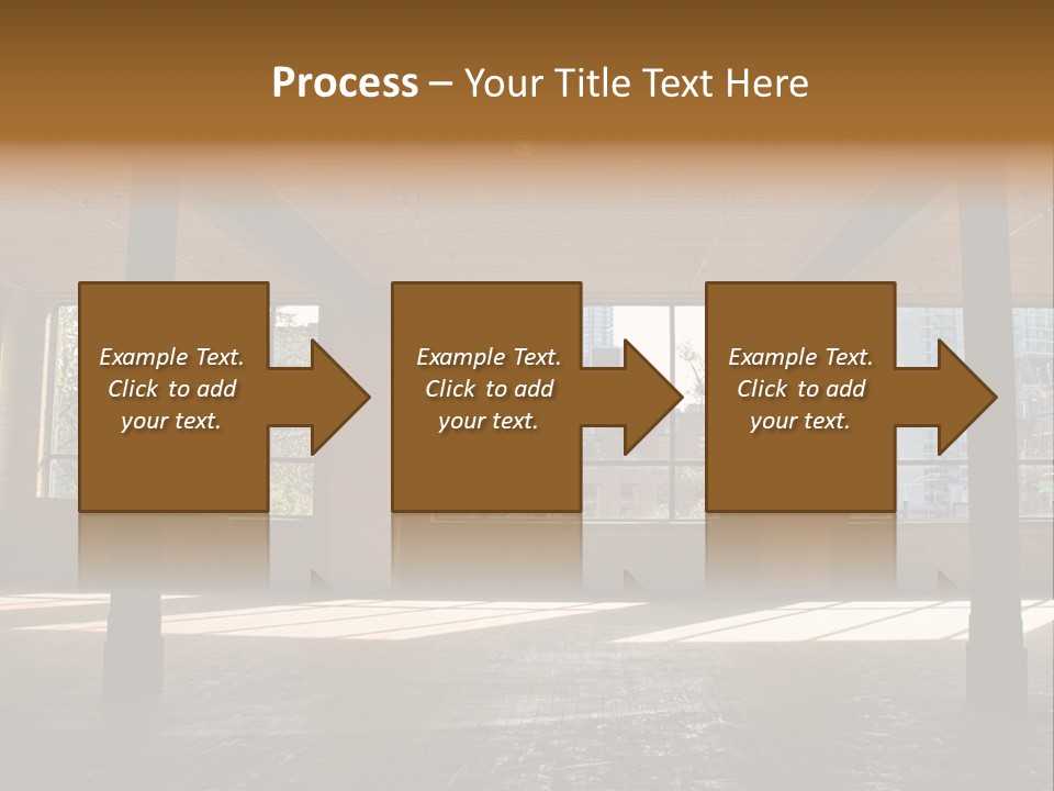Old Brick Building Is Under Reconstruction For Modern Office Spaces. Downtown Toronto. PowerPoint Template