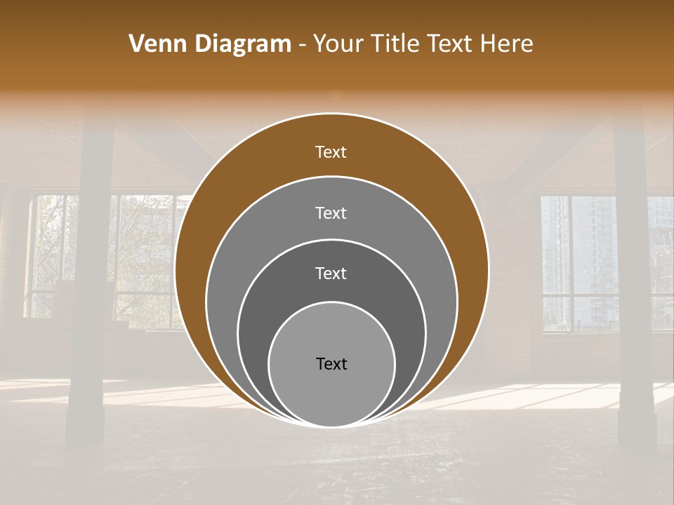 Old Brick Building Is Under Reconstruction For Modern Office Spaces. Downtown Toronto. PowerPoint Template