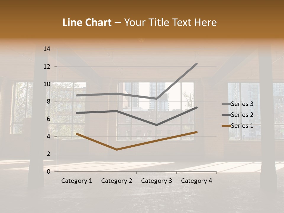 Old Brick Building Is Under Reconstruction For Modern Office Spaces. Downtown Toronto. PowerPoint Template