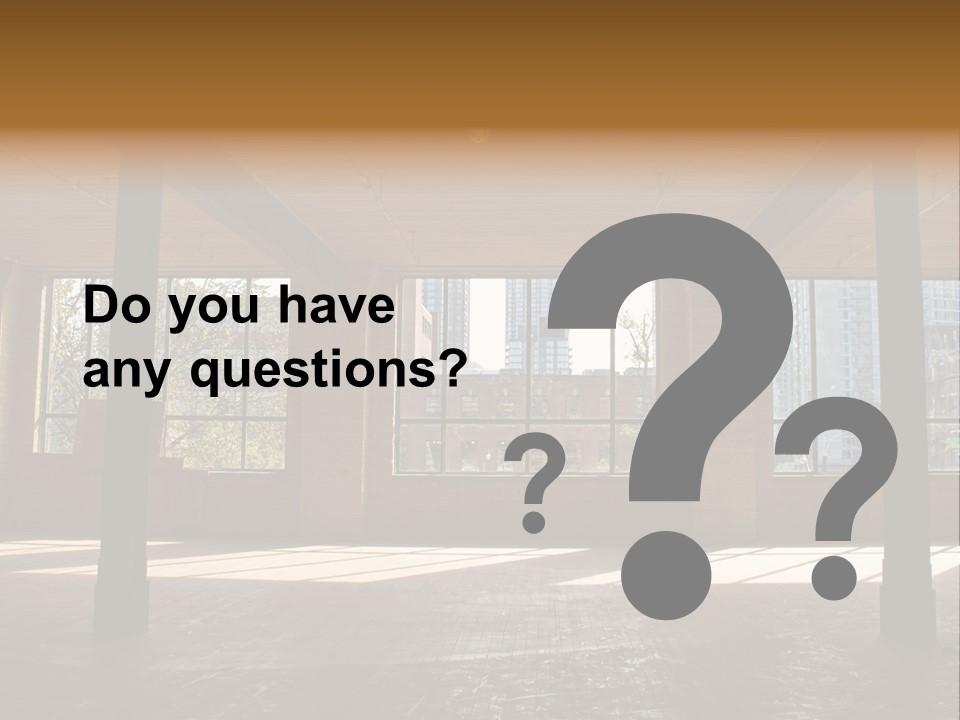 Old Brick Building Is Under Reconstruction For Modern Office Spaces. Downtown Toronto. PowerPoint Template