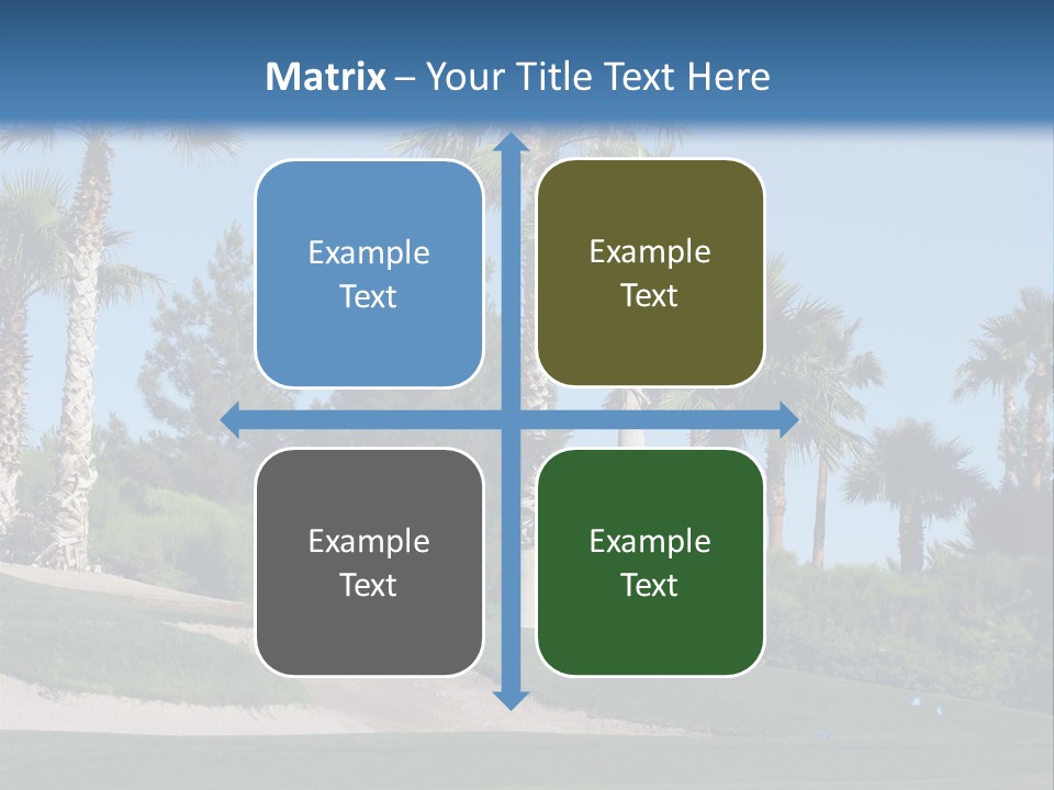 A Neighborhood Golf Course In Las Vegas PowerPoint Template