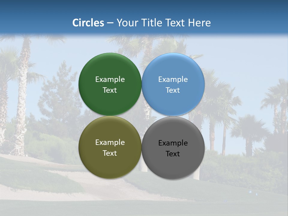 A Neighborhood Golf Course In Las Vegas PowerPoint Template